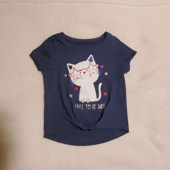 Jumping Beans Baby Girl Knot-Front Top, 18 Months - Picture 2 of 4